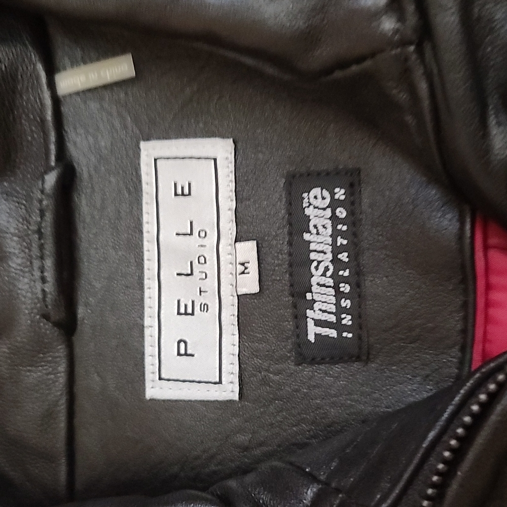 Leather Jacket with belt with Thinsulate Ling size M Excell condition - Picture 3 of 10